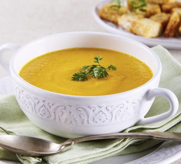 Crema de zanahoria, naranja y jengibre